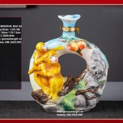 BÌNH SỨ ĐỰNG RƯỢU - LINH VẬT